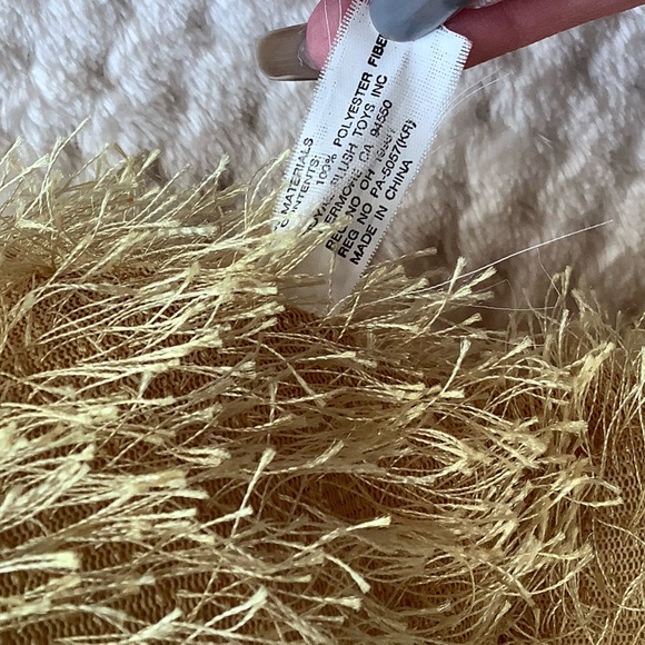 Royal Plush Inc Honey Coloured Spike Fur Plush Dog Floppy Legs Stuffed Animal - Picture 12 of 16